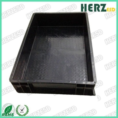 Ohms da resistência de superfície 10e3-10e9 de caixa de armazenamento do ESD do material plástico/caixa da circulação
