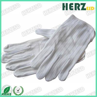 Anti luvas da proteção do ESD do deslizamento, anti luvas estáticas da mão com os pontos da palma do aperto