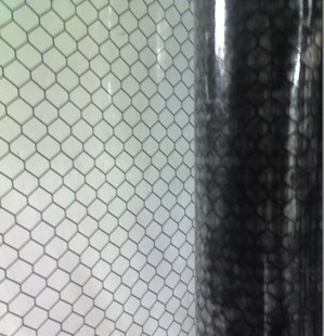 Sala limpa ESD Cortina de PVC Transparente / Grelha preta Cortina antistática