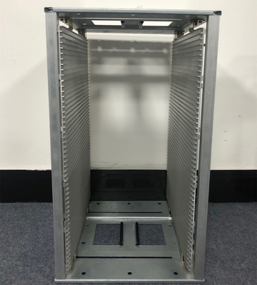 Cremalheira de compartimento de alumínio do ESD do metal da resistência de superfície da coluna 10E 6ohm