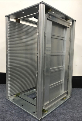 Cremalheira de compartimento de alumínio do IEC 61340-5-1 RoHS ESD para o carregador de SMT