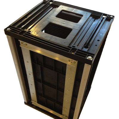 ISO9001 50pcs chapeia a cremalheira de compartimento baixa plástica do ESD