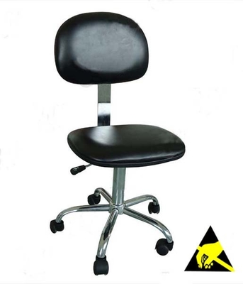 Cadeiras seguras de couro ajustáveis do plutônio ESD da oficina para laboratórios