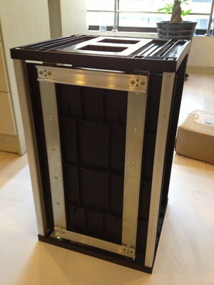 Cremalheira de compartimento estática ajustável do PWB do ESD da base plástica anti para o armazenamento 355 x 320 x 563mm