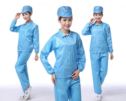 Vestuário antiestático uniforme da sala de limpeza do ESD da roupa de trabalho da blusa do ESD do laboratório