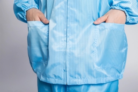 Vestuário antiestático uniforme da sala de limpeza do ESD da roupa de trabalho da blusa do ESD do laboratório