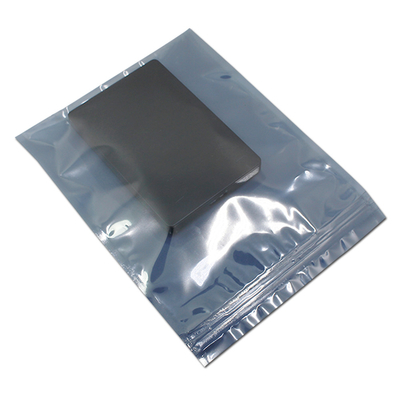 O fechamento ESD transparente do fecho de correr metalizou o saco de proteção estático para a embalagem componente