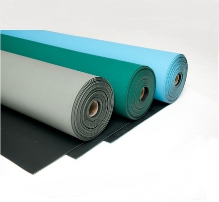Rolo de tapete de borracha ESD verde antiestático para bancada de trabalho com isolamento elétrico Folha de mesa