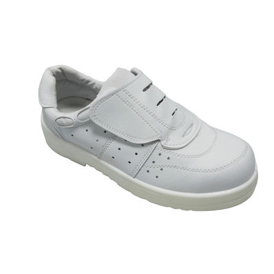 Calçados de trabalho de sala limpa ESD PU livre de pó Calçados de segurança de couro anti-estático Calçados de pé de aço