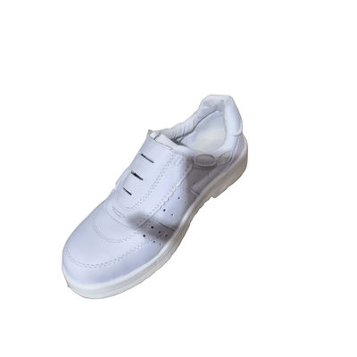 Calçados de trabalho de sala limpa ESD PU livre de pó Calçados de segurança de couro anti-estático Calçados de pé de aço