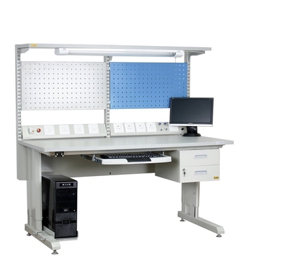 Mesa de Trabalho ESD personalizada para técnicos elétricos e eletrônicos. Mesa de trabalho de laboratório e fábrica de trabalho pesado.