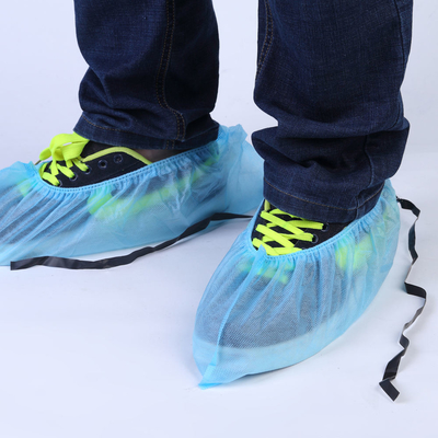 Cobertura de calçado ESD com faixa antiestática condutora, coberta de calçado descartável não tecido para salas limpas
