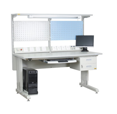 Mesa de Trabalho ESD personalizada para técnicos elétricos e eletrônicos. Mesa de trabalho de laboratório e fábrica de trabalho pesado.