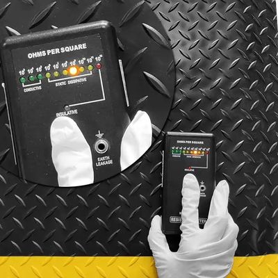 Borracha ESD amarelo e preto com PVC / espuma EPDM / material de borracha