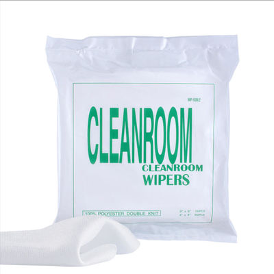 White Cleanroom Disposable Paper Wiper Spunlace Nonwoven 300pcs/Pack 6*6inch