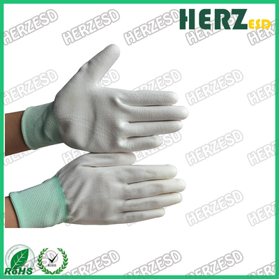 Montagem Inspeção Trabalho de precisão Palmeiras PU revestidas Luvas de segurança ESD antiestáticas Luvas ESD Palm Fit