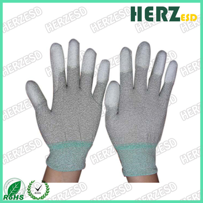 ESD fibras de carbono Luvas PU Palm Fit Luvas de segurança Luvas de trabalho