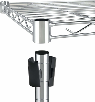 Unidade de prateleira de fio Chrome ESD Prateleira de fio Chrome ESD