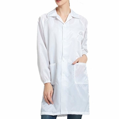 Esmaltes ESD duráveis para fabricação e montagem de eletrônicos Vestuário de trabalho antistático Labcoat
