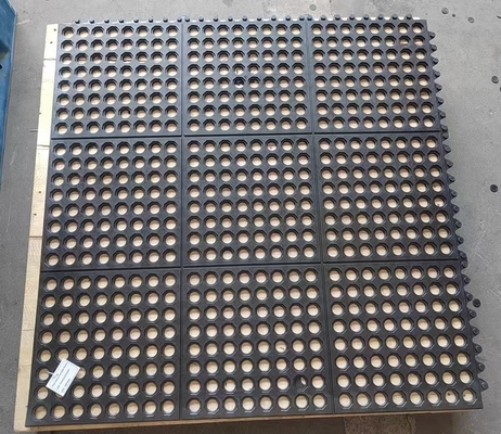 Tapete de borracha antiestática com buracos, tapete de borracha estática dispersiva, tapete de borracha antiestática perfurado