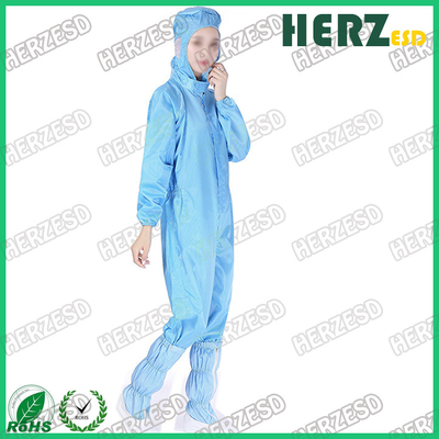 Traje Antistático de Sala Limpa Traje ESD de Poliéster Traje de Trabalho Vestuário de Laboratório