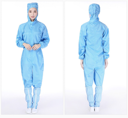 Traje Antistático de Sala Limpa Traje ESD de Poliéster Traje de Trabalho Vestuário de Laboratório