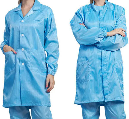 ESD Sala limpa Camisa de laboratório antistática Trajes de trabalho