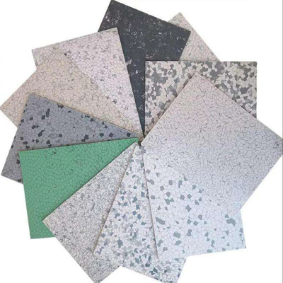 Piso condutor Sala limpa Homogéneos azulejos de piso de PVC antiestáticos