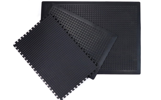 Mate anti-fadiga antistático de espessura 13 mm preto para oficina Mate antiderrapante anti-fadiga