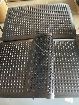 Tapete anti-fadiga preto ESD de borracha industrial tapete anti-fadiga para oficina tapete antiderrapante