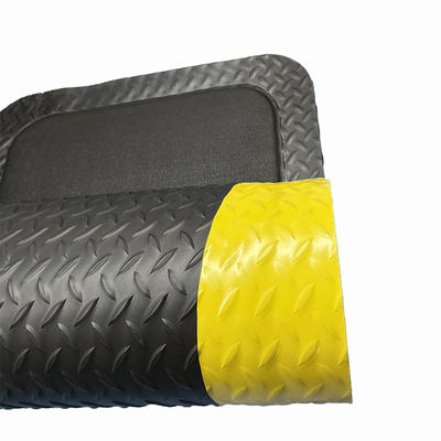 Tapete de piso de PVC de superfície de diamante industrial Tapetes antifadiga