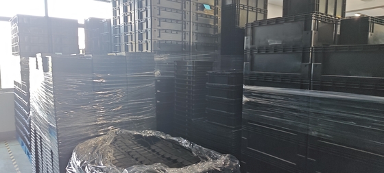 Container de armazenamento de 400x300 mm ESD empilhável caixa de armazenamento de plástico industrial caixa condutora