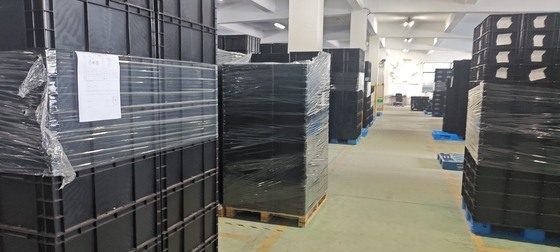 Container de armazenamento de 400x300 mm ESD empilhável caixa de armazenamento de plástico industrial caixa condutora