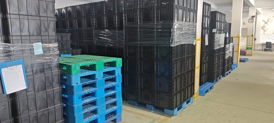 Container de armazenamento de 400x300 mm ESD empilhável caixa de armazenamento de plástico industrial caixa condutora