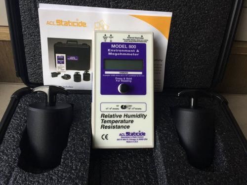Medidor de Resistividade de Superfície ACL 800 Megôhmetro Digital para Testes de Resistência ESD e Ambiental