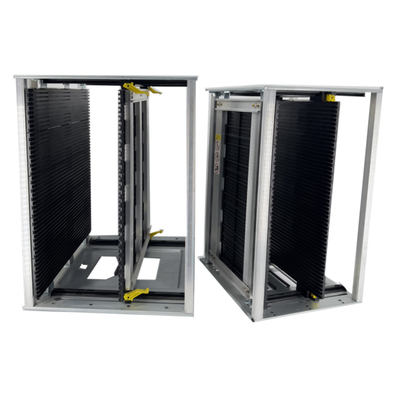 Revista ESD Cinturão de engrenagens de rack ajustável 460 * 400 * 563 Revista de PCB para linha SMT