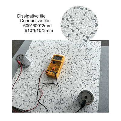 Controle estático Folhas de azulejos de piso antistáticas