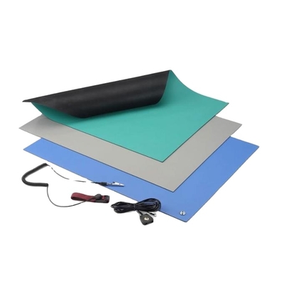 Tapete de borracha ESD de 1,8 mm-3 mm, tapete de mesa antiestático para laboratórios