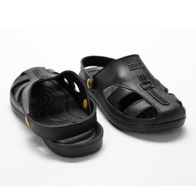 Factory Black SPU ESD Cleanroom Antistatic Slippers for Working