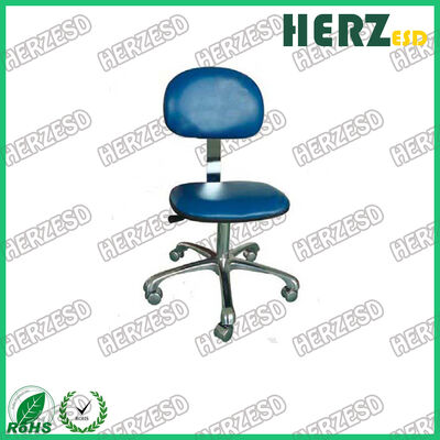 Blue Color ESD Safe Chairs / Static Dissipative Chair With Grounding Chain