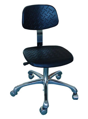 Wholesale PU Rotatable Foam ESD Chair with Footring Anti-Static Stool Laboratory Office Fabric Cleanroom