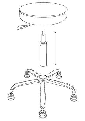 Tabuleiro redondo Antsiático de couro ESD de alta rotação com apoio de pé