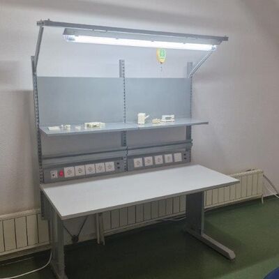 Estação de trabalho antistática permanente