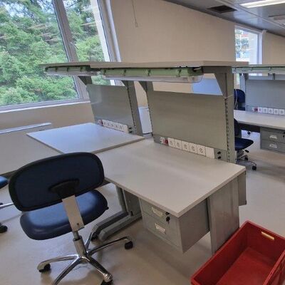 Estação de trabalho antistática permanente