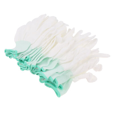 ESD Antiestático Laboratório Antistático Dedo Superior Palma Luvas de Nylon revestidas com Luvas Antistáticas sem poeira