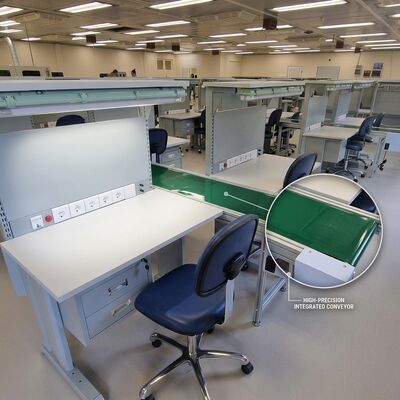 Bancada de Laboratório ESD de Serviço Pesado Mesa de Trabalho Antiestática Ajustável para Estação de Retrabalho e Reparo Eletrônico