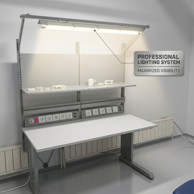 Bancada de Laboratório ESD de Serviço Pesado Mesa de Trabalho Antiestática Ajustável para Estação de Retrabalho e Reparo Eletrônico