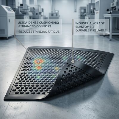 Oil-Resistant Anti-Fatigue ESD Rubber Floor Mat for Cleanroom Electronics Workshop