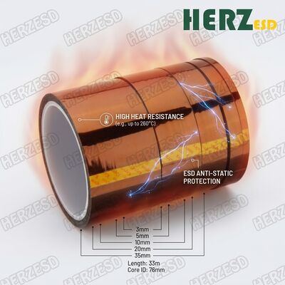Tela Kapton de poliimida antiestática de alta temperatura para isolamento de placas seguras ESD