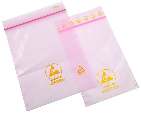 Toque macio ESD que protege a impressão personalizada sacos para a embalagem eletrônica